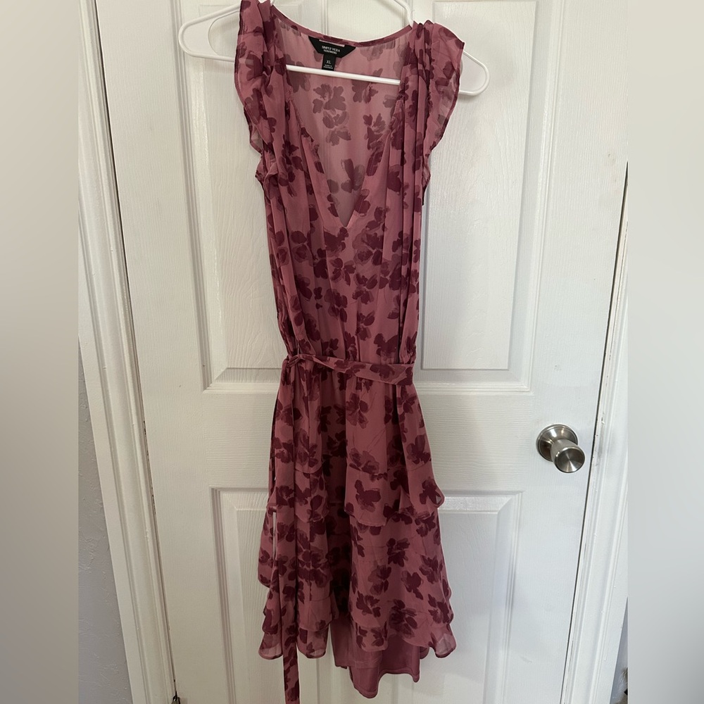 Simply Vera Vera Wang Mauve Floral Midi Dress